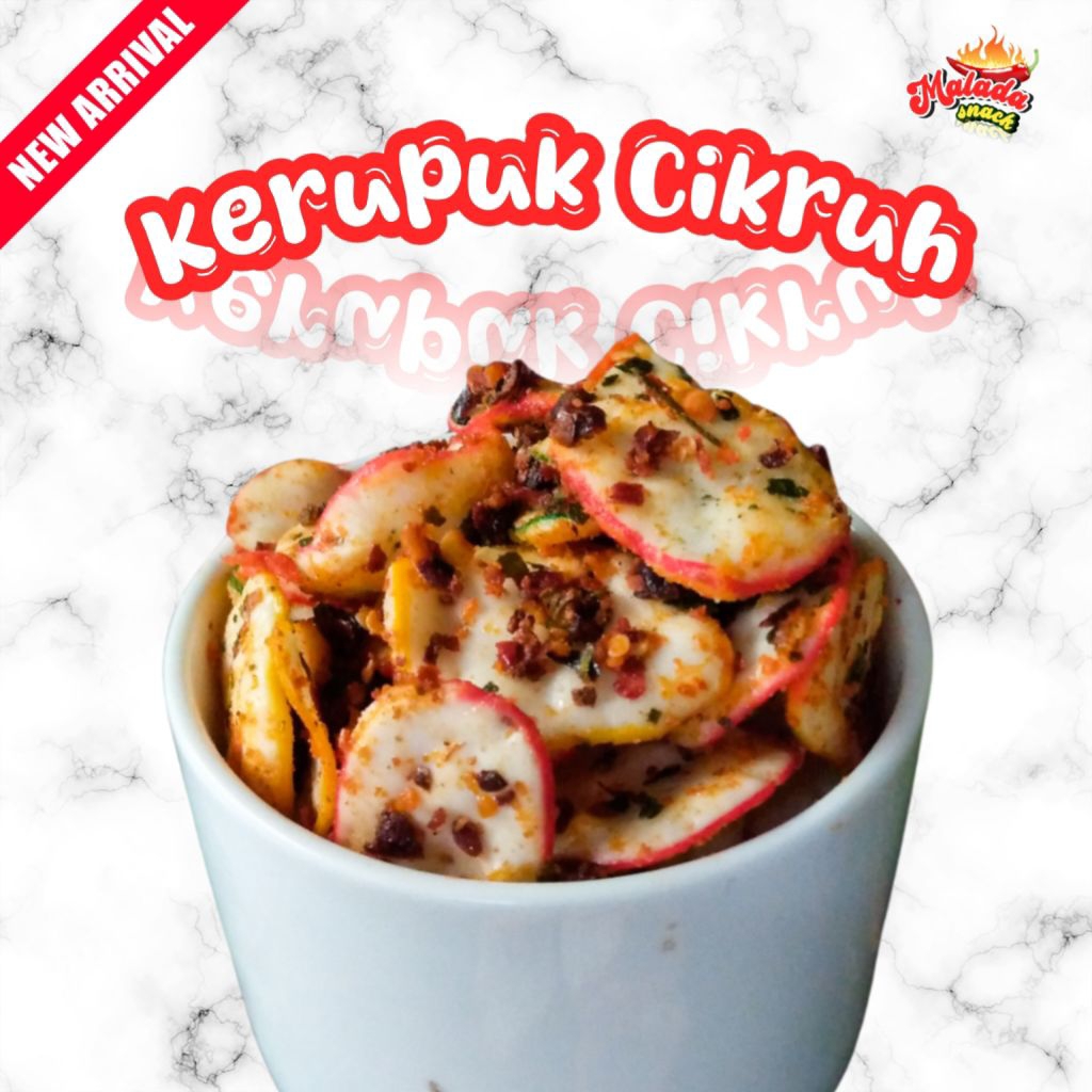 

Kerupuk Cikeruh pedas 150gr -malada snack