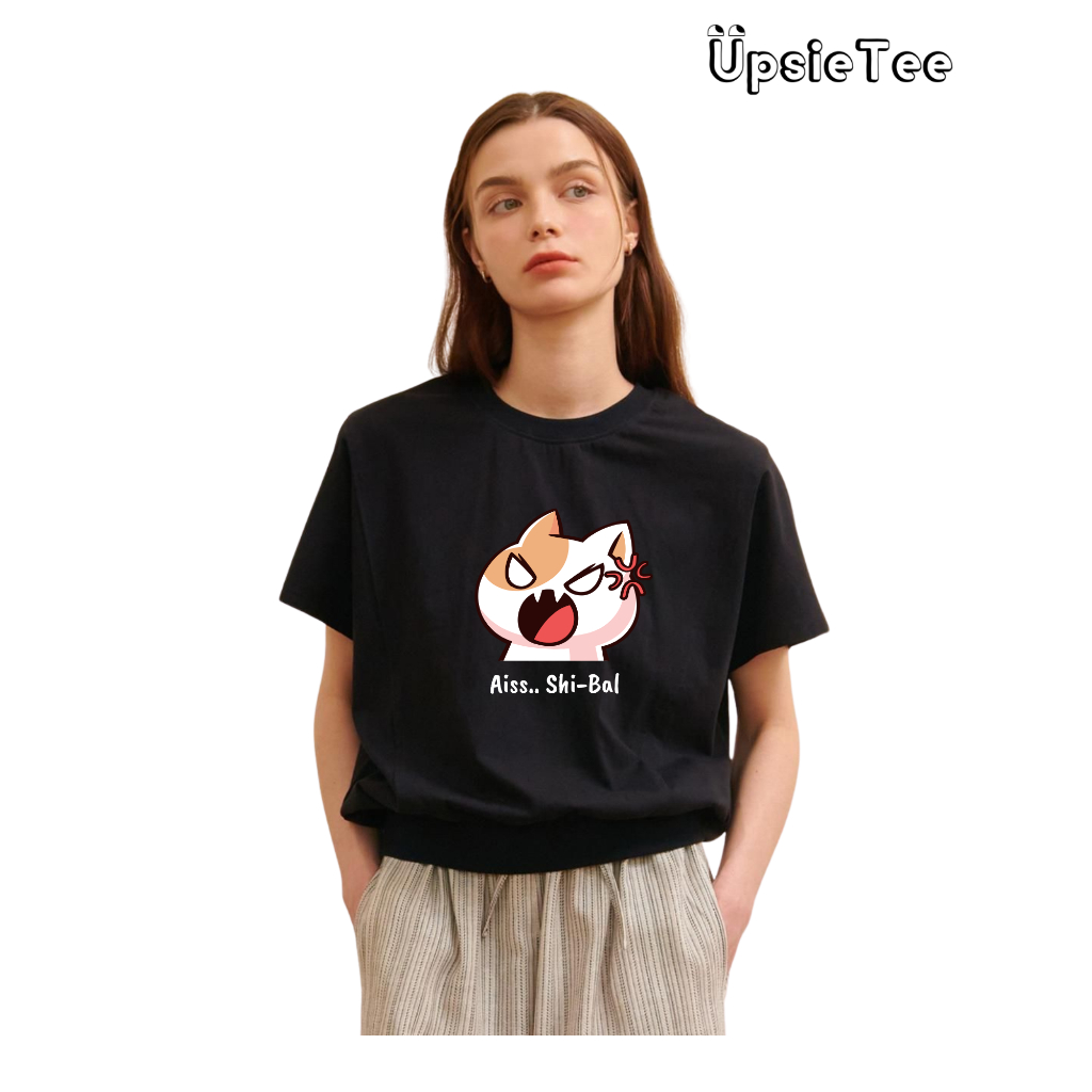 UpsieTee Aiss Shi-Bal Tshirt | Kaos wanita lucu | Kaos lucu | Kaos lucu wanita | Kaos Korea