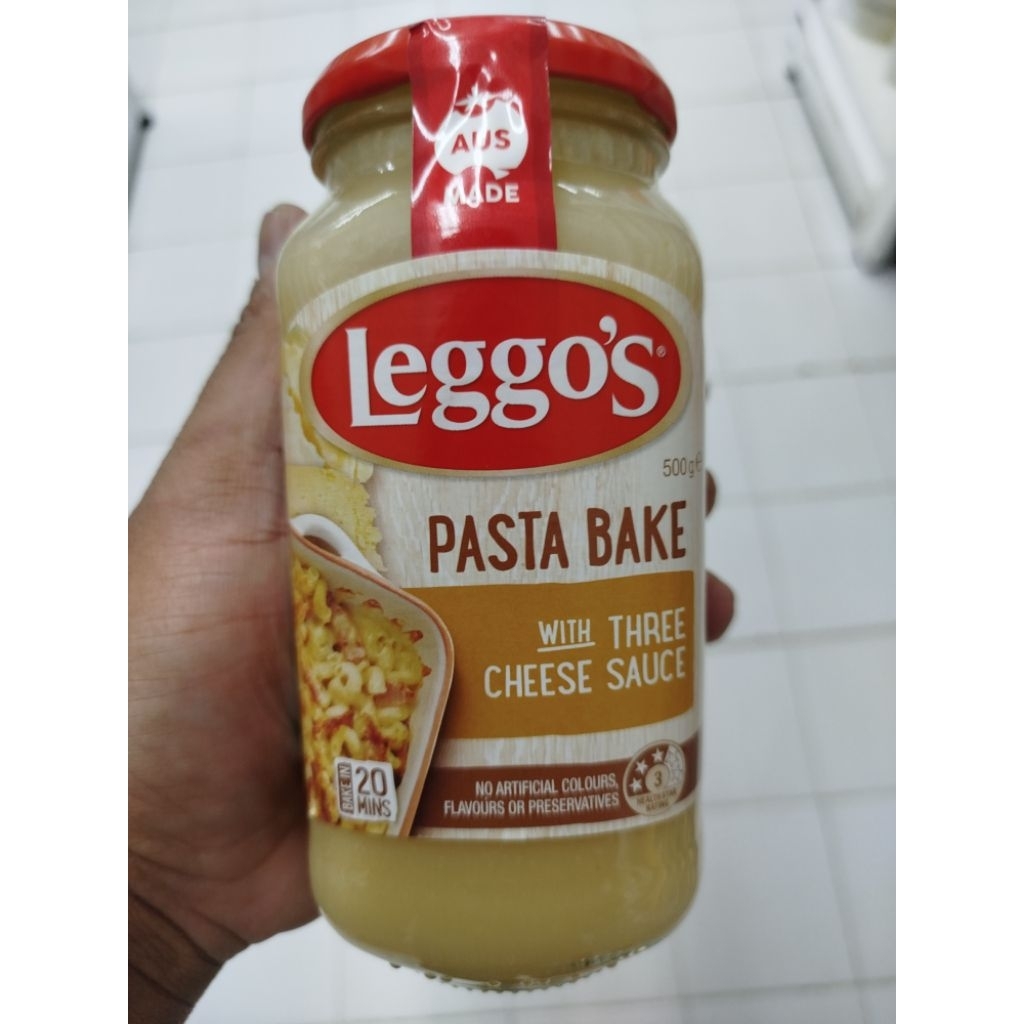 

LEGGO'S PASTA BAKE W/TRHEE CHESE 500 G/PCS