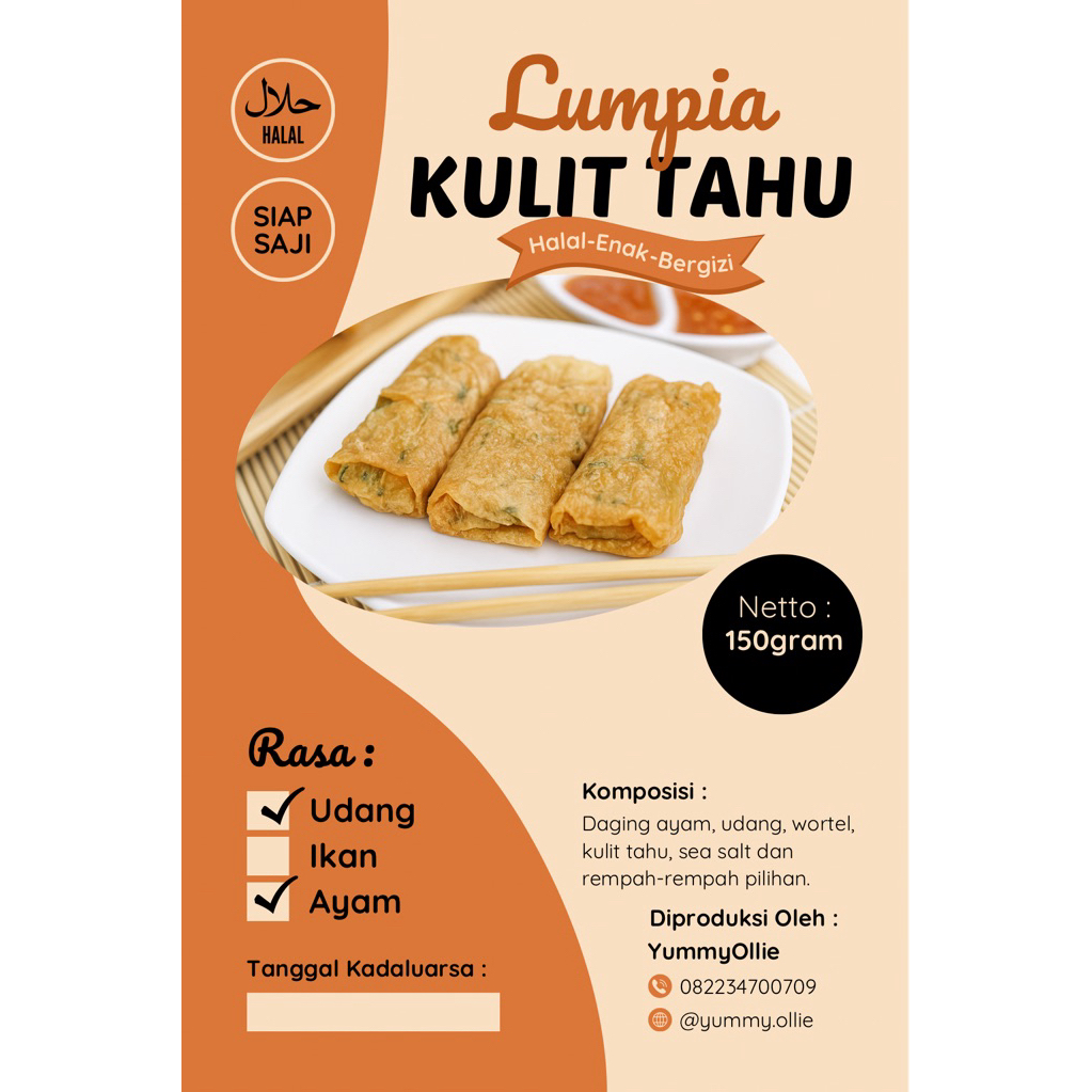 

LUMPIA KULIT TAHU NON MSG