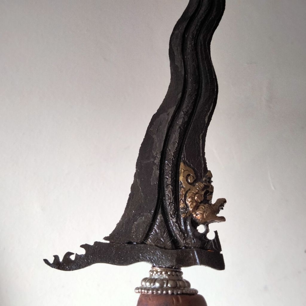 keris nogo rojo naga raja luk 13 pamor nyanak est tangguh mataram tersedia keris kinatah sengkelat s