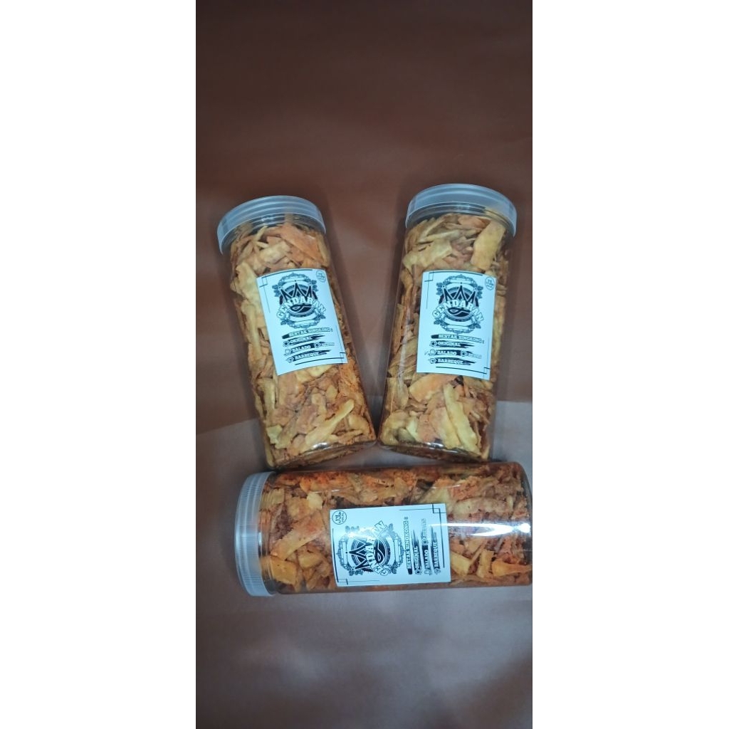 

Paket Bundling 3 pcs Gendaran ( Kerupuk Gendar ) Bebas Varian Keripik Cemilan Pedas