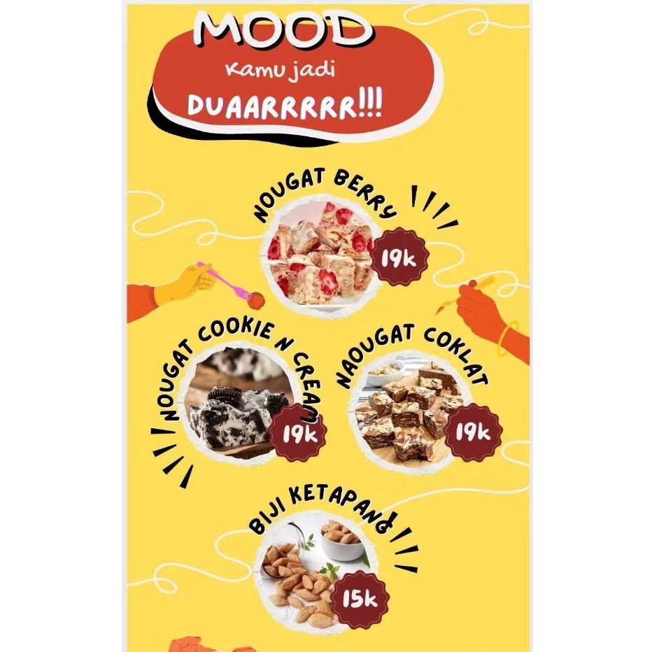 

NOUGAT MARSHMELLOW | STRAWBERRY | COOKIES & CREAM | CHOCO