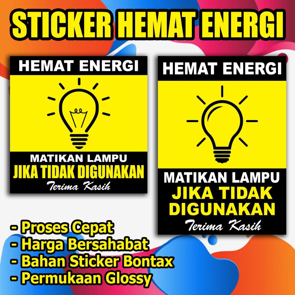 

STICKER HEMAT LISTRIK