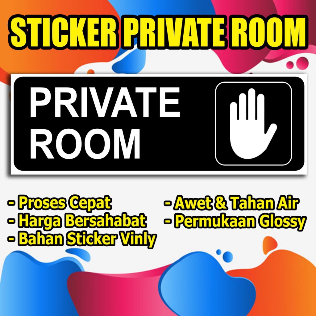 

STICKER PRIVATE ROOM