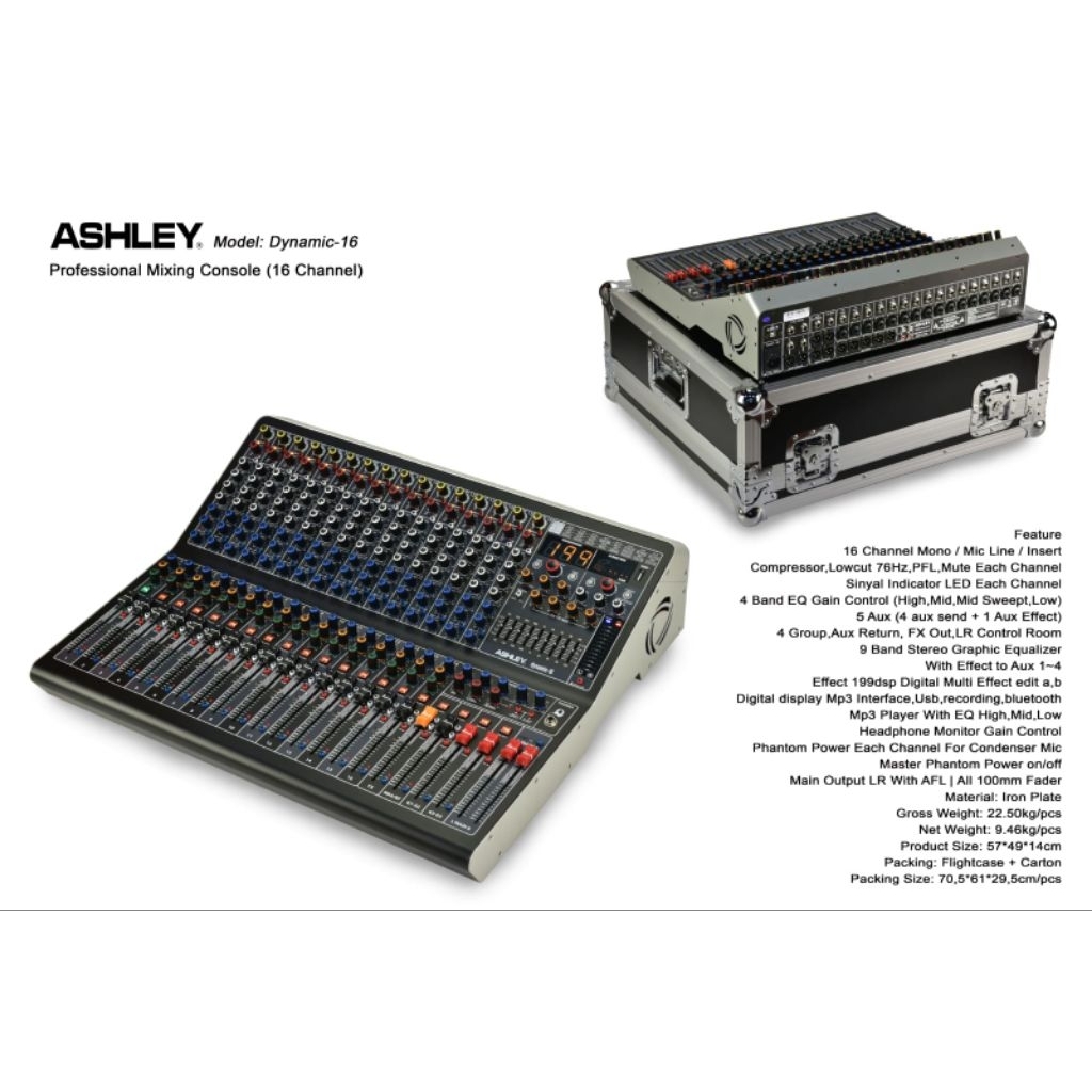 ashley mixer 16ch dynamic16