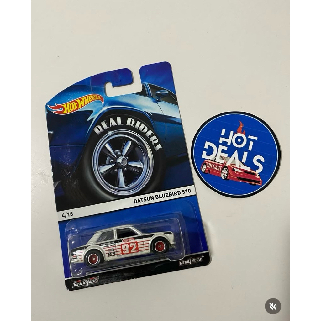 HOT WHEELS DATSUN BLUEBIRD 510 REAL RIDERS