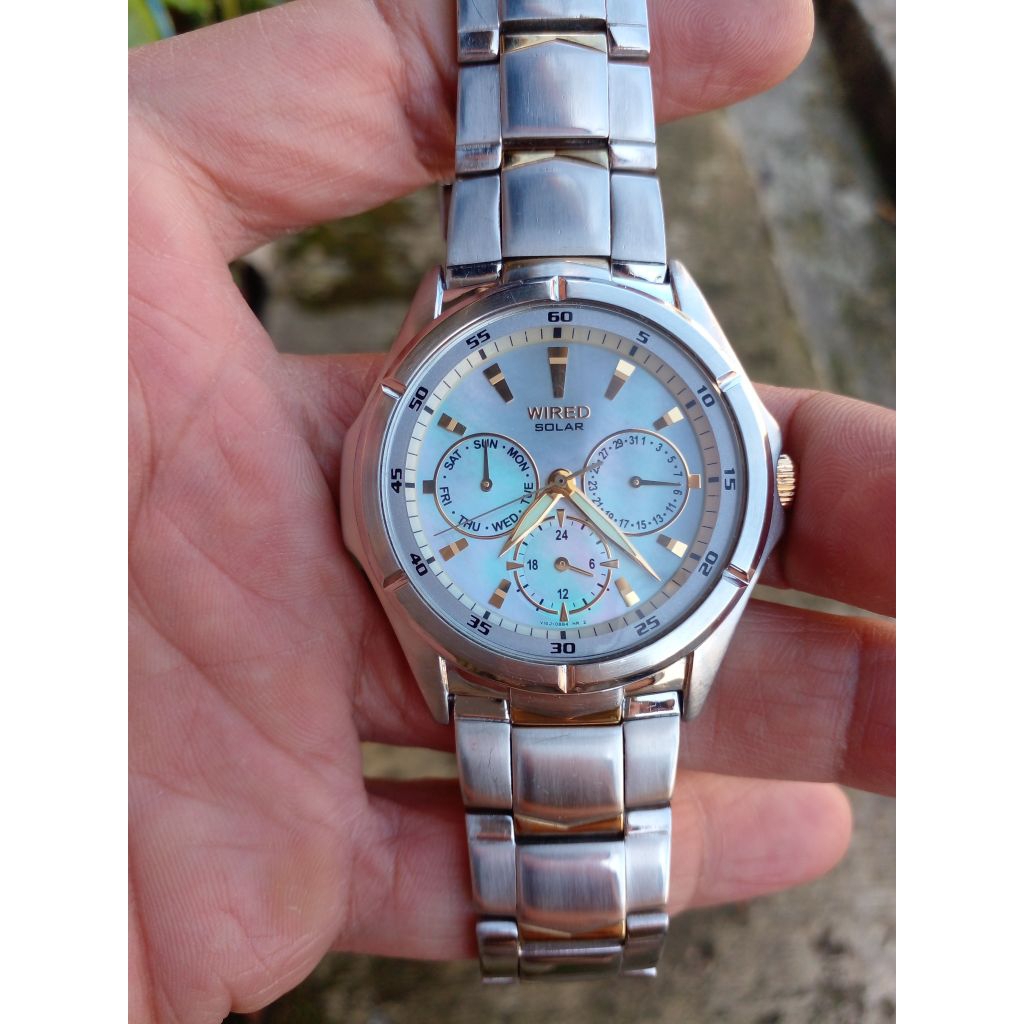 JAM TANGAN PRIA SEIKO WIRED SOLAR mop dial original seken preloved