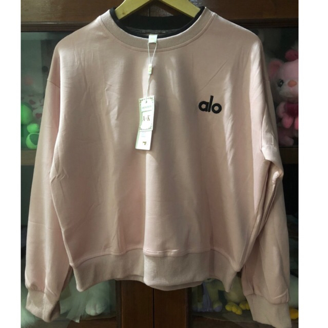Ready stock !! Setcel Bangkok Alo Pink lengan Panjang Setcel Alo BKK Pink Setelan celana Alo bangkok