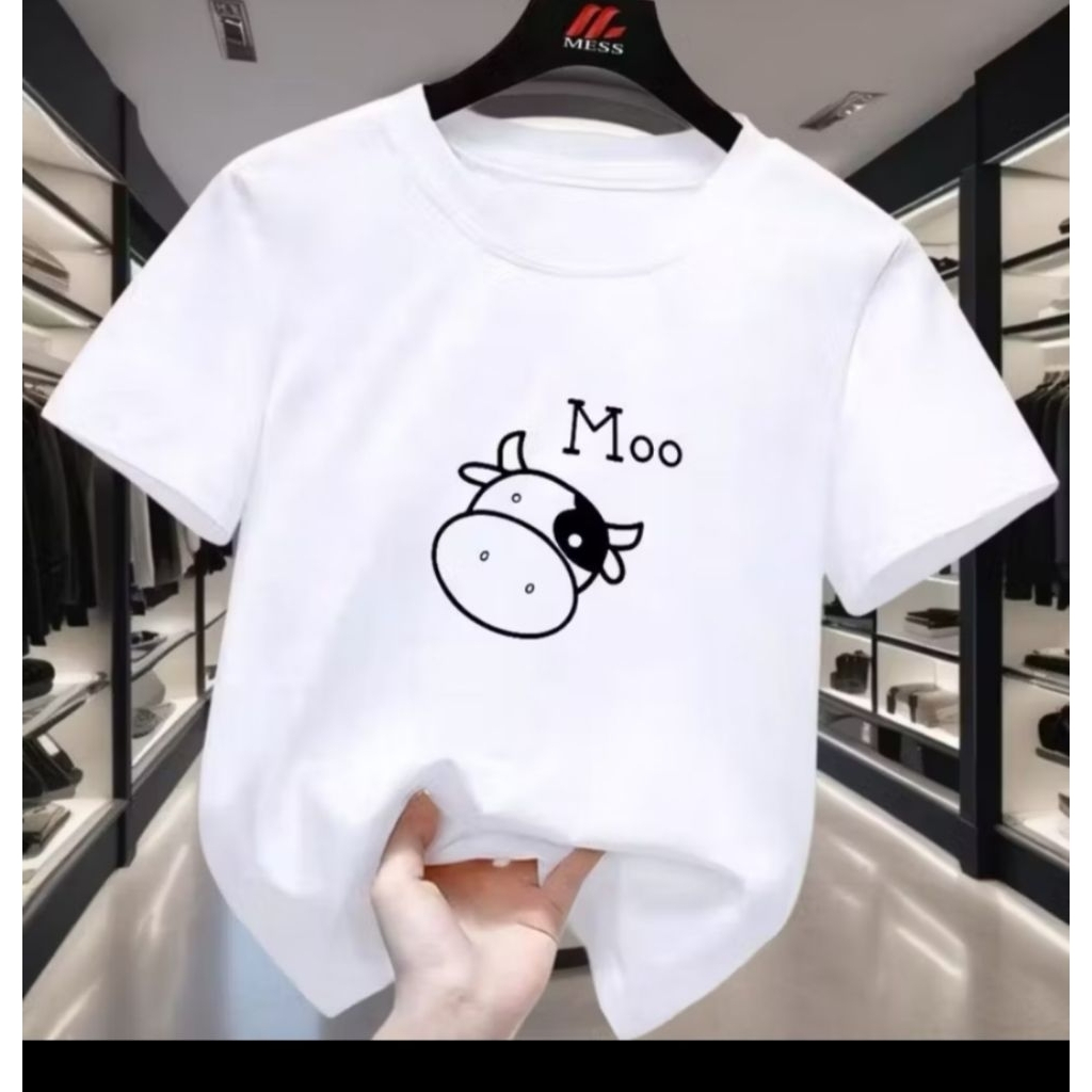 Kaos sapi moo wanita baju sapi wanita kaos wanita lucu motif sapi