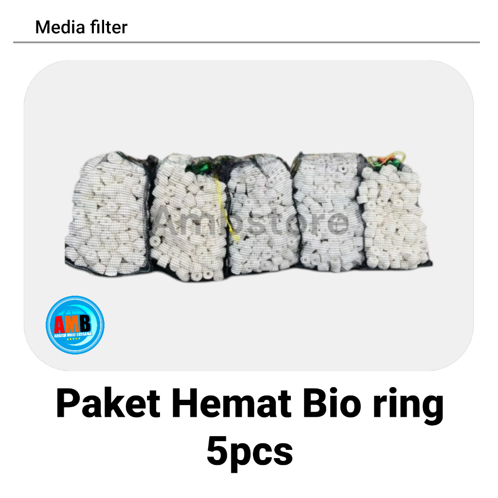Paket hemat bio ring 1kg 5pcs/media filter bio ring/bio ring