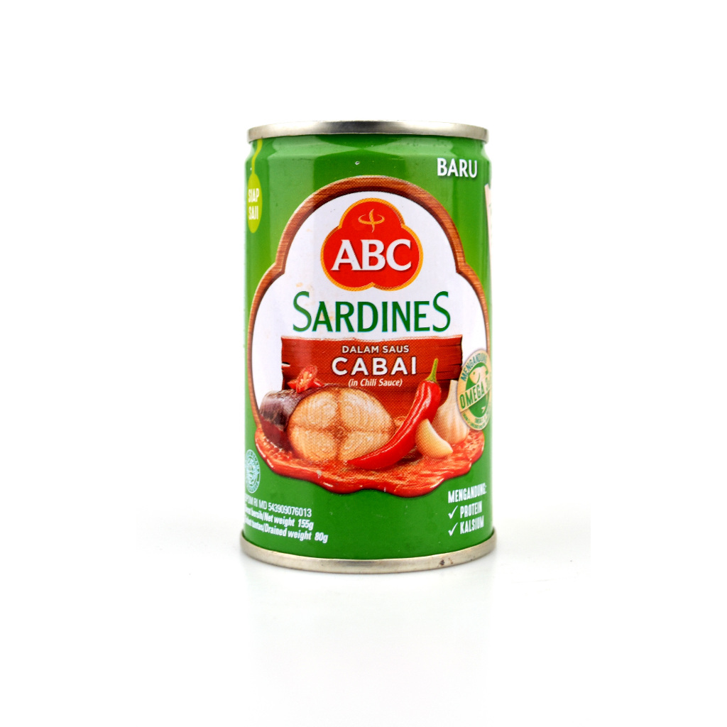 

Sarden ABC Kaleng 155gr Saus Tomat / Saus Cabai / Extra Pedas