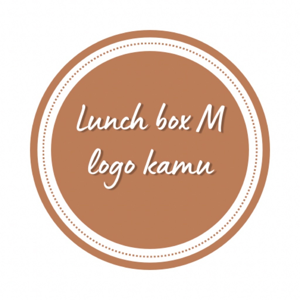 Lunch Box  Custom Size M Cetak Print Logo Merek Box Makanan