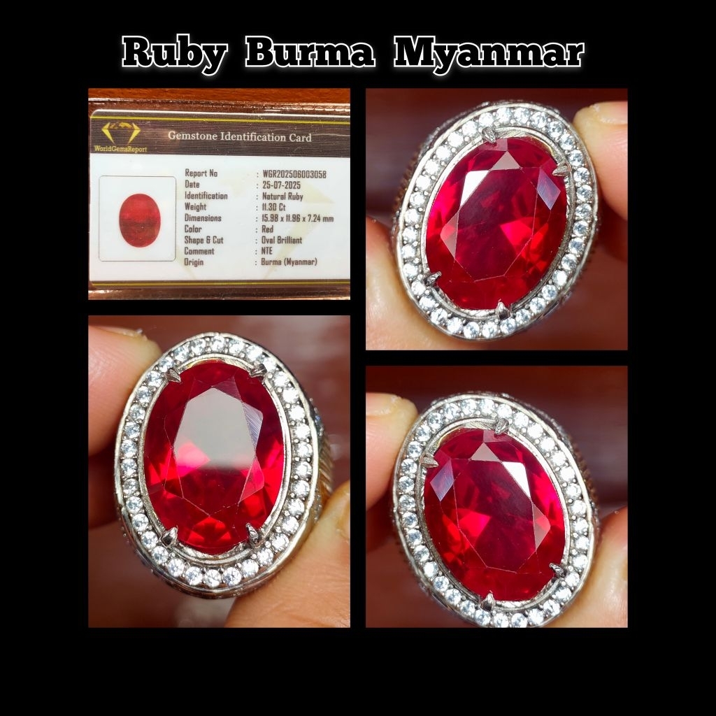 ORIGINAL PERMATA RUBY BURMA MYANMAR PIGEON BLOD