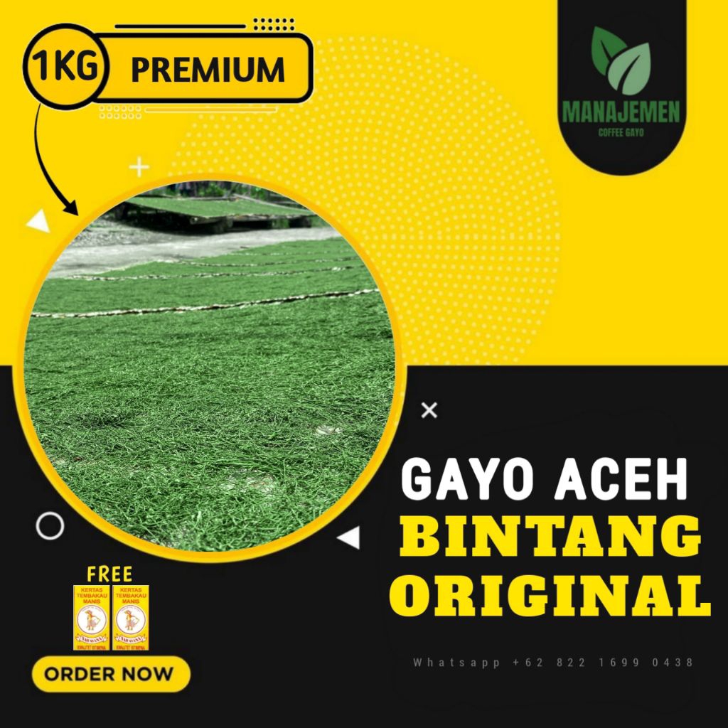 

Daun kopi Gayo asli 1kg