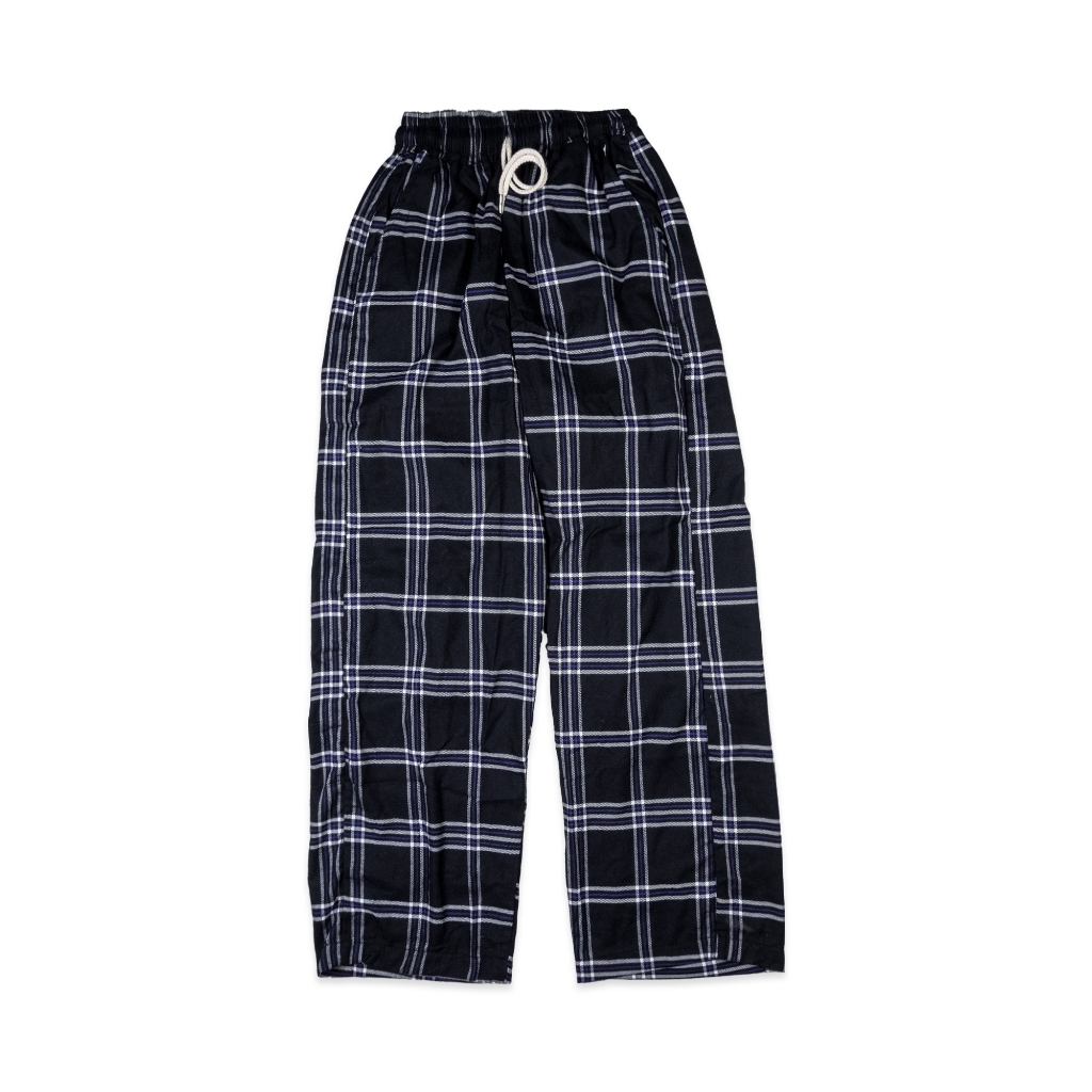 4CM TARTAN BLACK WHITE