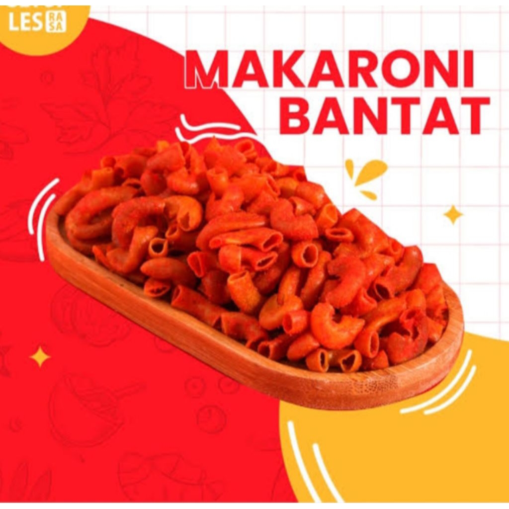 

Makroni bantet rasa balado 500gram//Makroni cikruh gurih