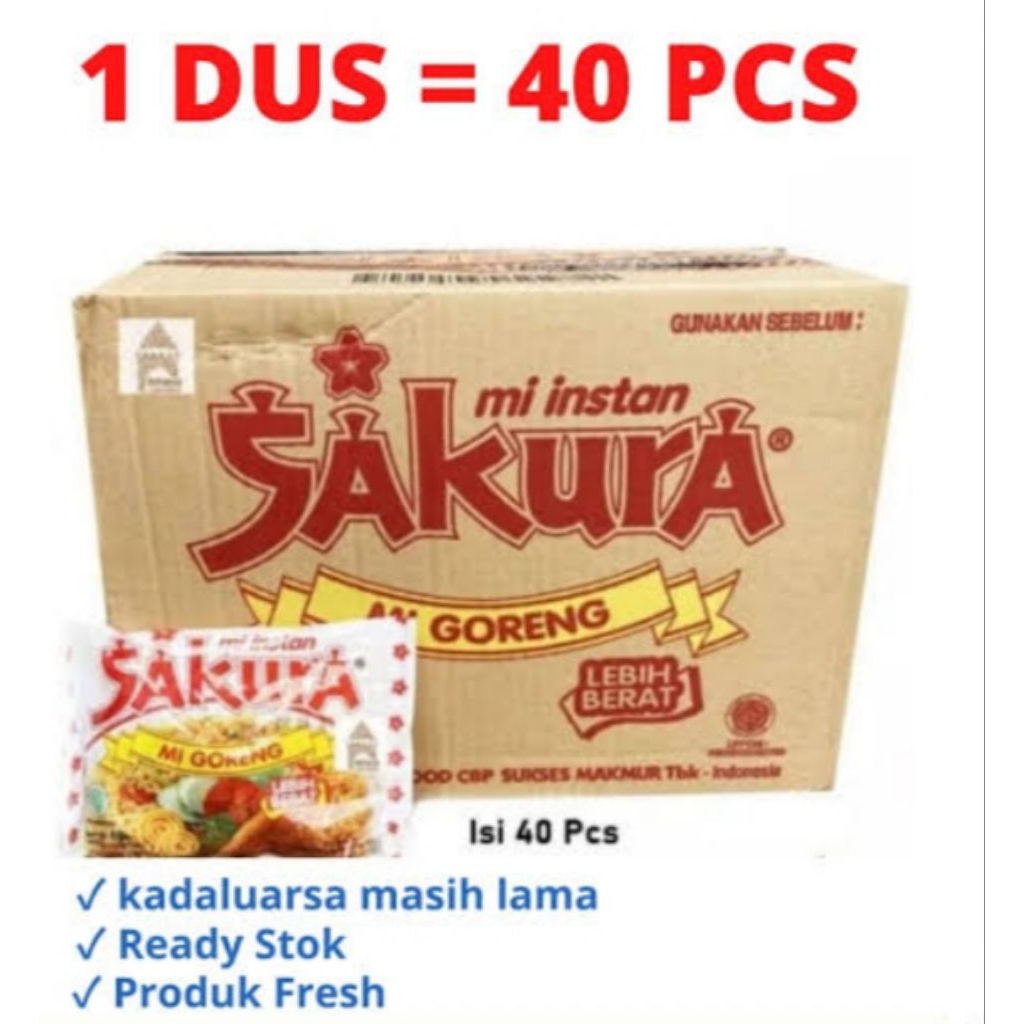 

Mie Sakura 1dus isi 40pcs Mie murah dan enak