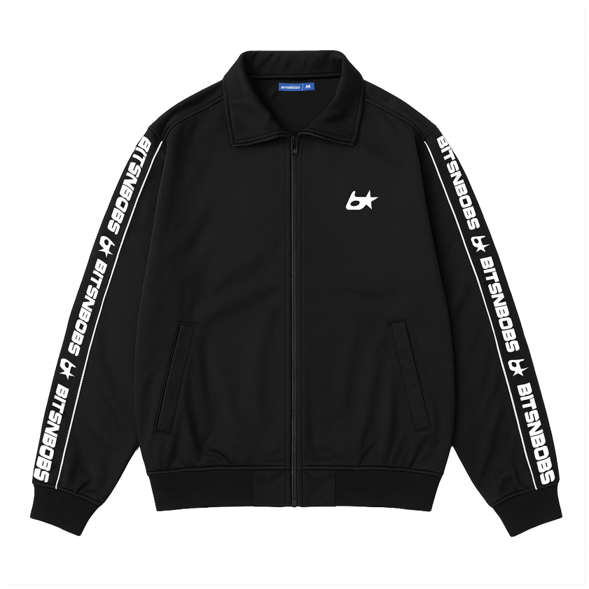 Bitsnbobs Jacket Tracktop Reflective Azel Black Jacket Reflective