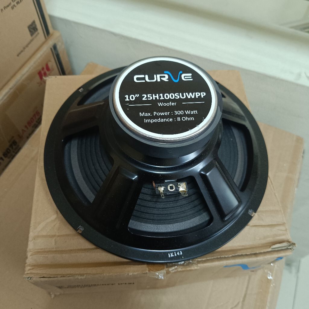 Speaker 10 inch Curve 25H100SUWPP Woofer 250 watt / Speaker 10 inch Curve Suwpp Woofer Original