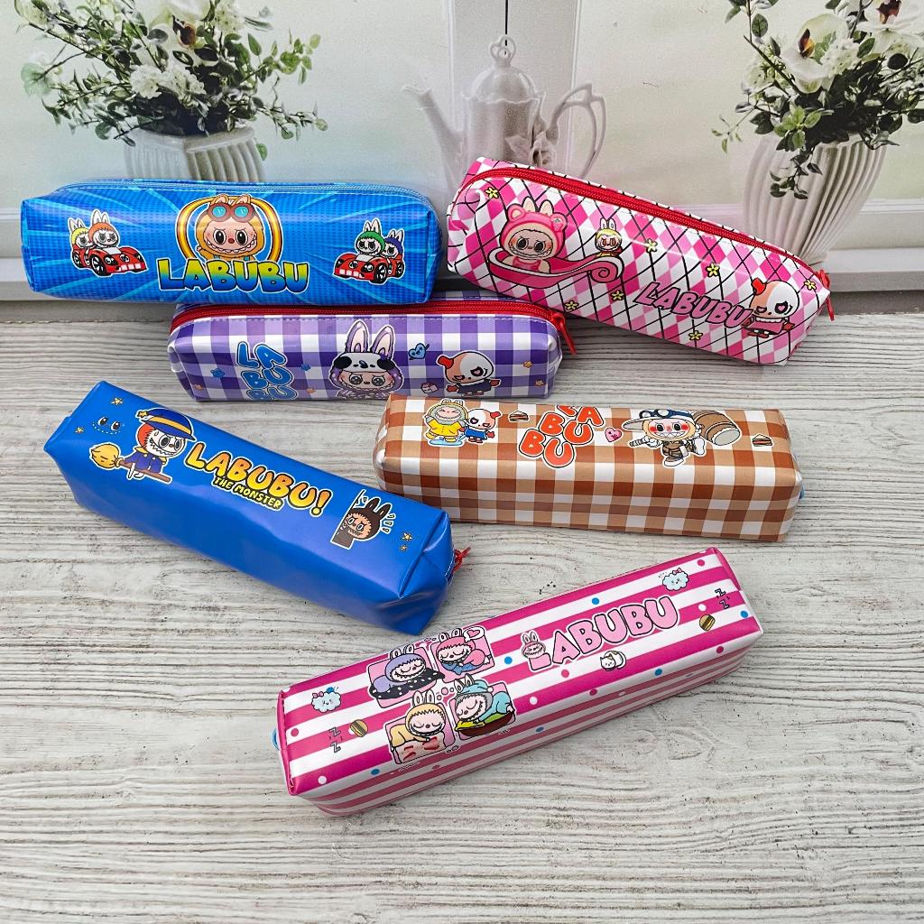 

KOTAK PENSIL PANJANG KANVAS LABUBU kebutuhan anak sekolah bisa COD termurah import