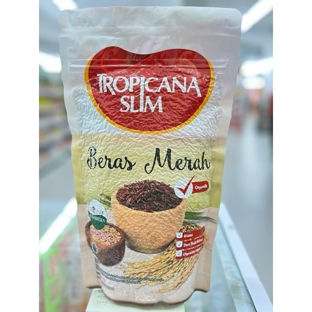

Tropicana Slim Beras merah 1kg. Beras Merah Pulen Tinggi Serat.