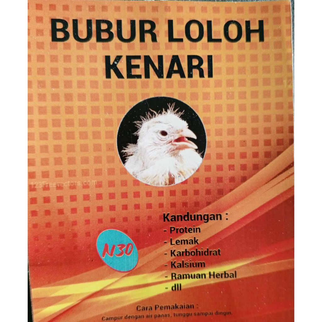 Bubur Loloh burung kenari 500gram