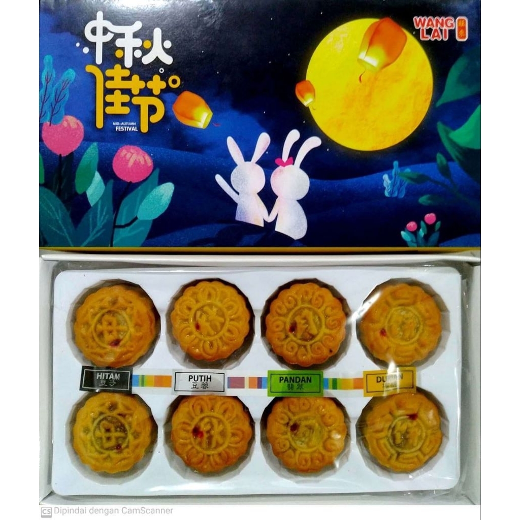 

Kue Bulan Mooncake Merek Wang Lai Mini 4 Rasa