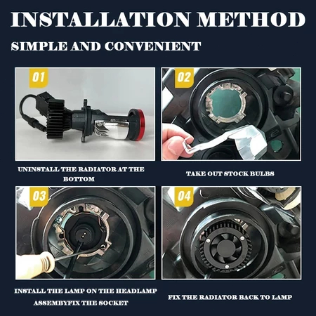 Cod Lampu Led H4 Mobil Y7D Lampu Mobil Led H4 Super Terang 50W Lampu Led Motor Super Terang Y7D Mini