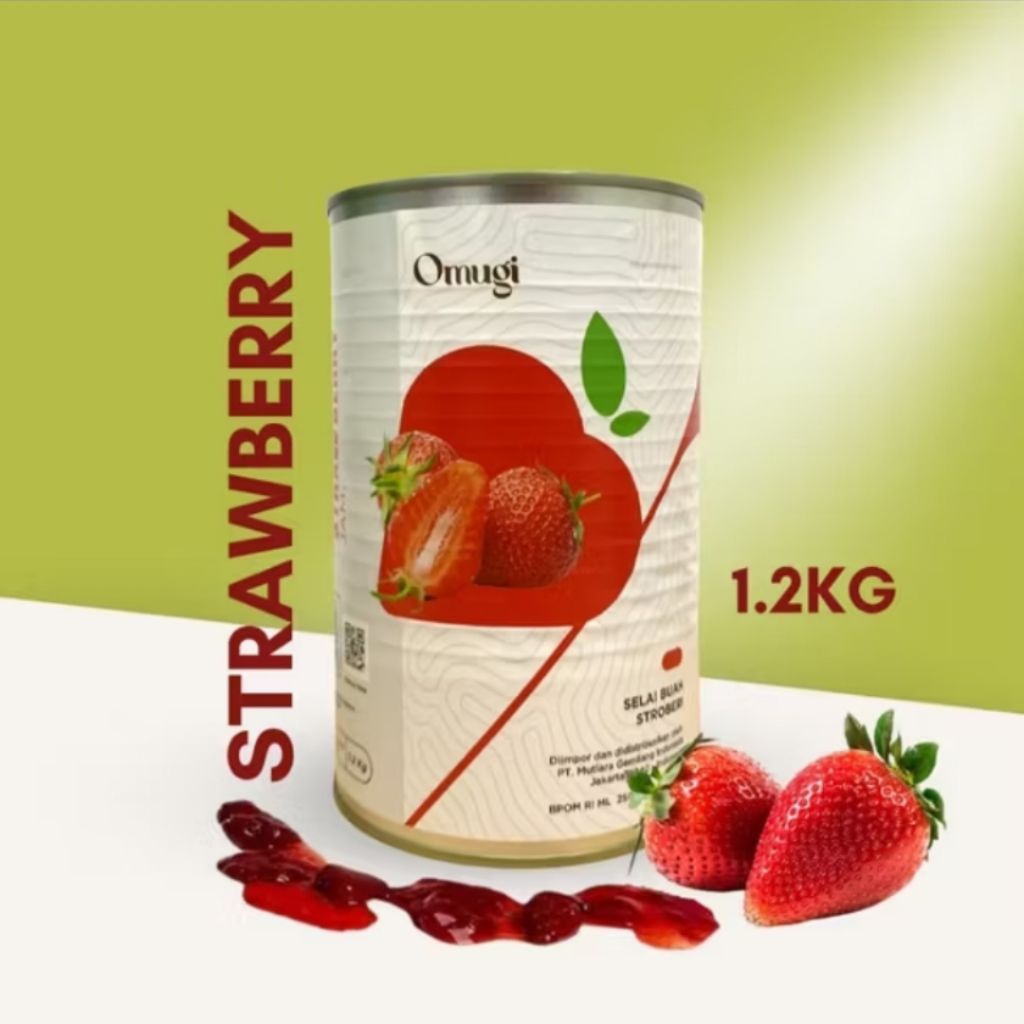 

OMUGI STRAWBERRY FRUIT JAM 1.2 KG