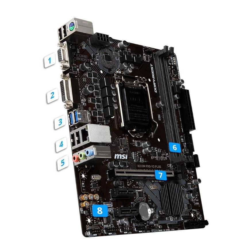MSI H310M PRO-VD PLUS  MOTHERBOARDS