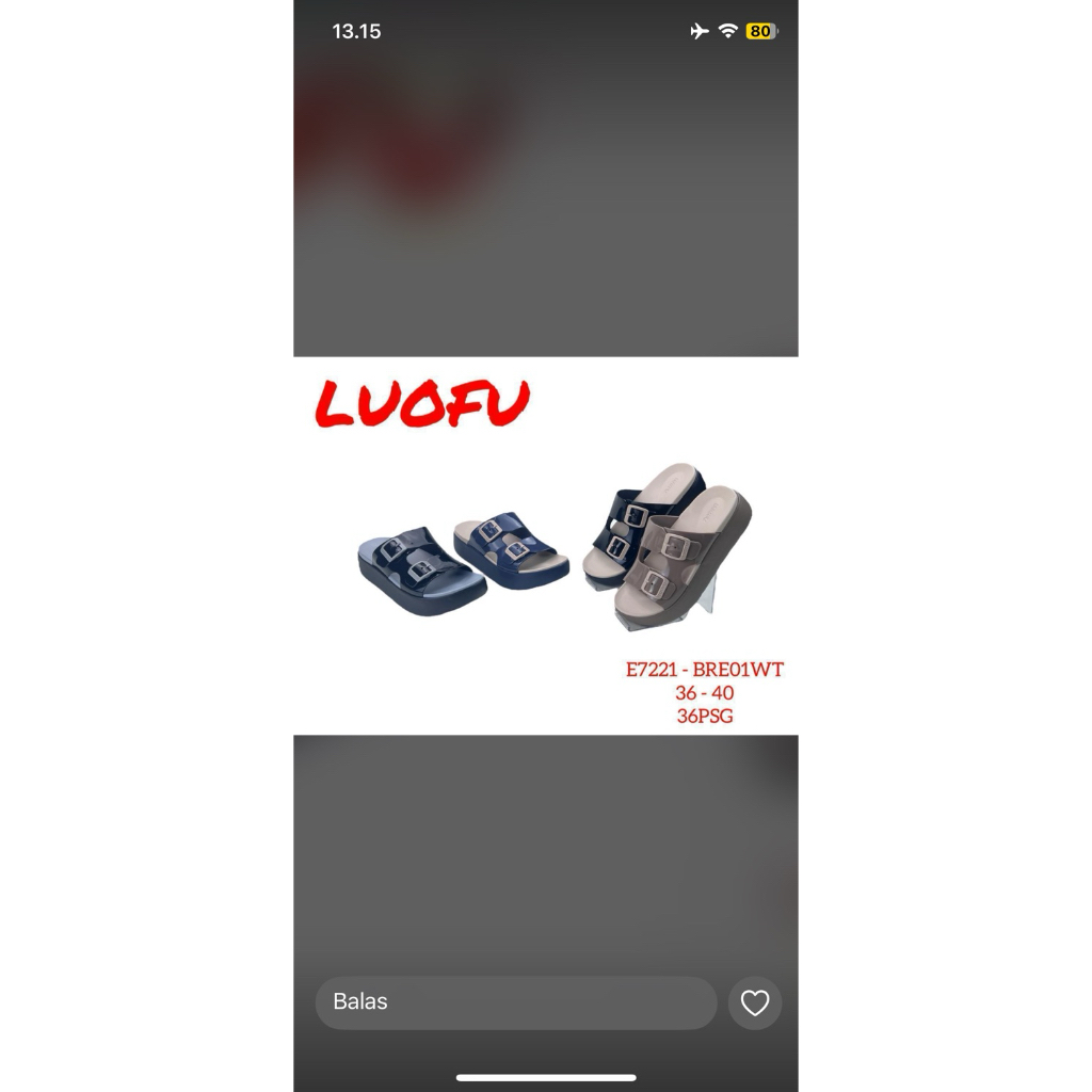 sandal luofu wanita dewasa