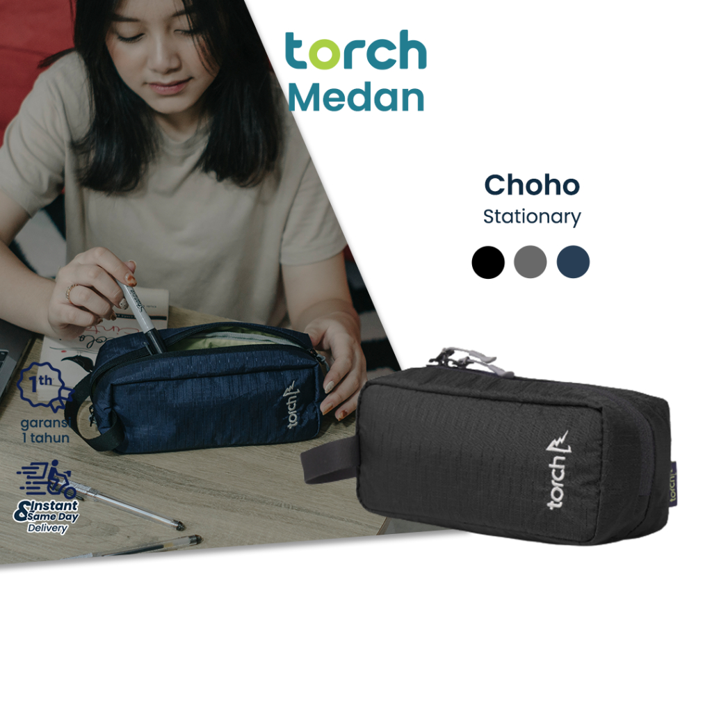 

TORCH Choho Pouch Alat Tulis Perlengkapan Sekolah Kosmetik Tempat Pensil Souvenir Anti Air - Packing Organizer Pouch Stationery Pack