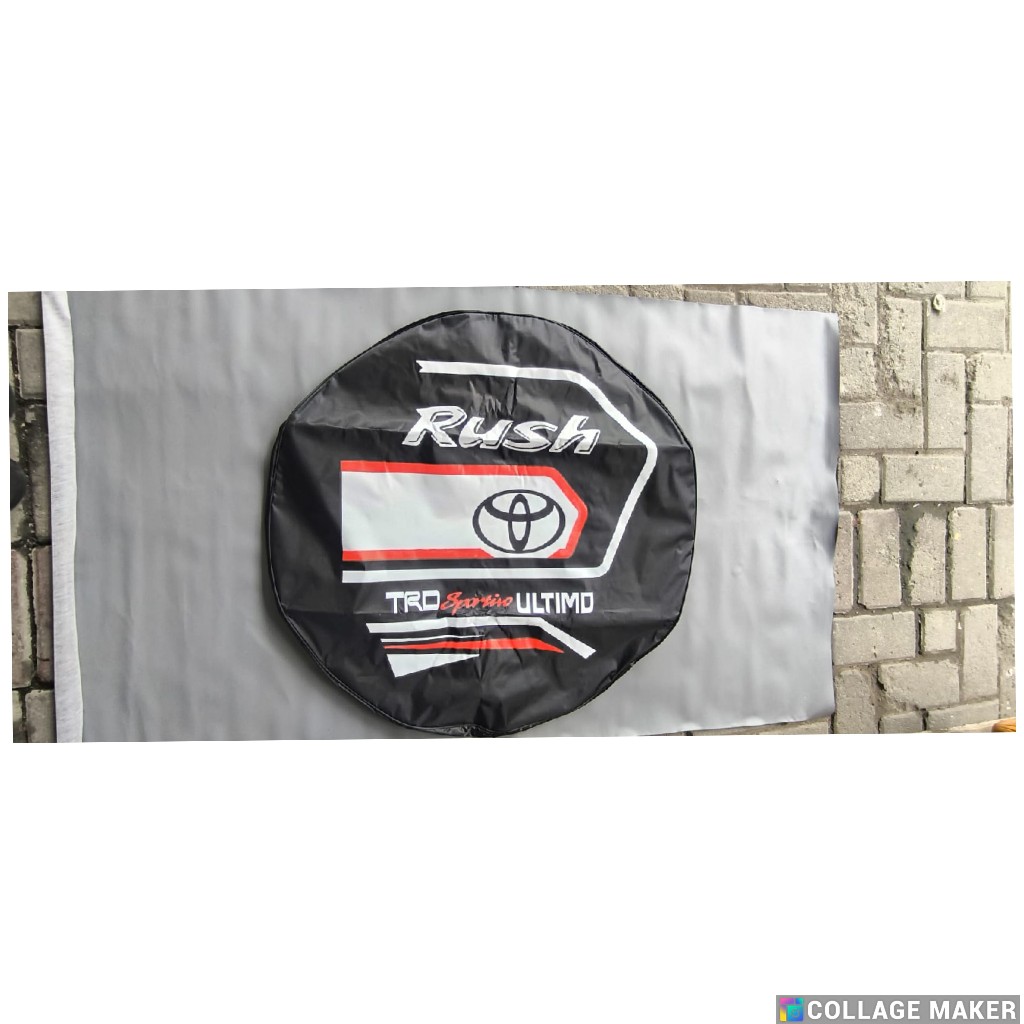 sarung cover ban mobil Rush hitam terbaru