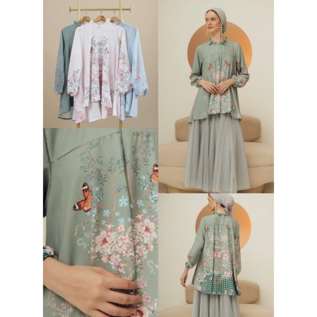 Sisters in style - Blouse motif bunga soft