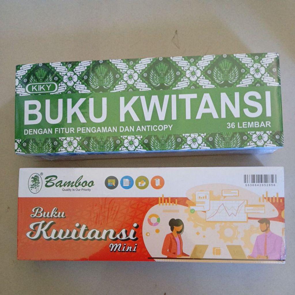 

Buku Kwitansi Mini Bamboo / Kiky ( 1 Pak isi 10 pcs )