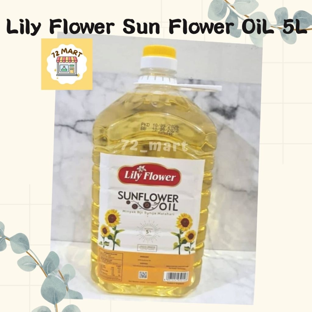 

Sun Flower Lily Flower 5L/Minyak Bunga Matahari/Sun Flower OIL