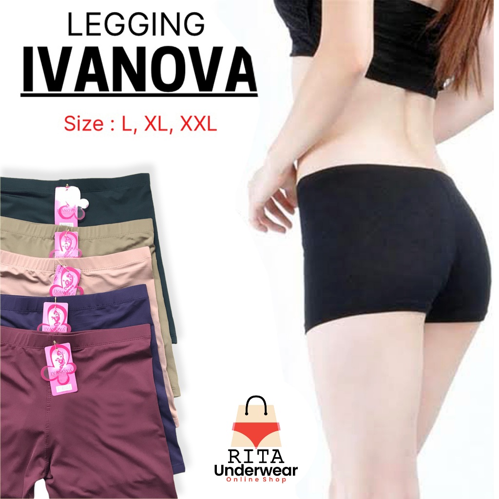 Celana Short Wanita Pendek Celana Legging Pendek Ivanova Premium Legging Pendek