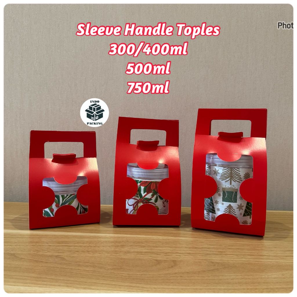 

Sleeve Handle Toples dan Pet Jar 300ml 400ml 500ml 750ml / Box Toples Decoupage / Paperbox / Sabuk Toples