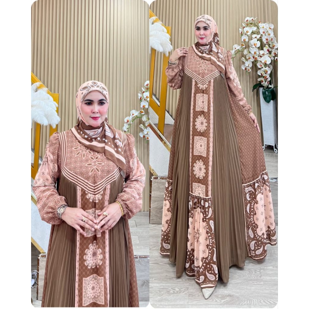 DIJAH PRINTING 052 PLISKET SERIES BY DIJAH SYARI GAMIS FULL CERUTY