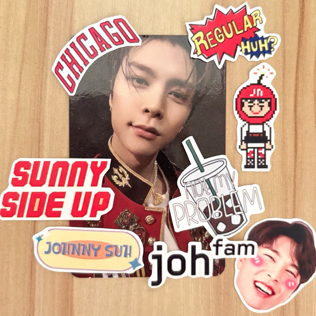 

Johnny NCT 127 Deco Sticker Pack include 16 pcs Waterproof Lightstick Korean Fact Check Walk