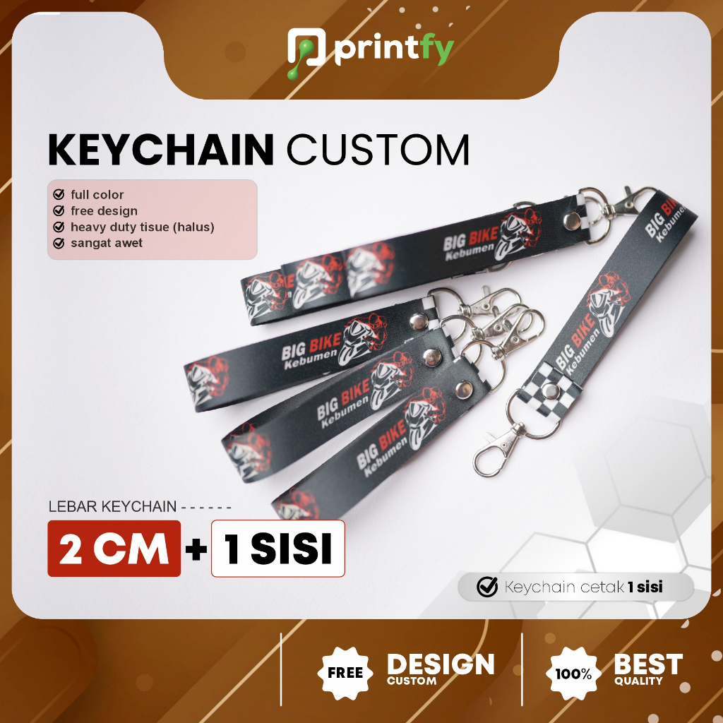 

Key Chain Custom - 1 sisi - 2cm - Gantungan Kunci / Souvenir