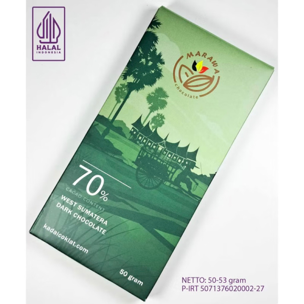 

DARK CHOCOLATE 70% MARAWA | COKLAT HITAM | HEALTHY CHOCOLATE