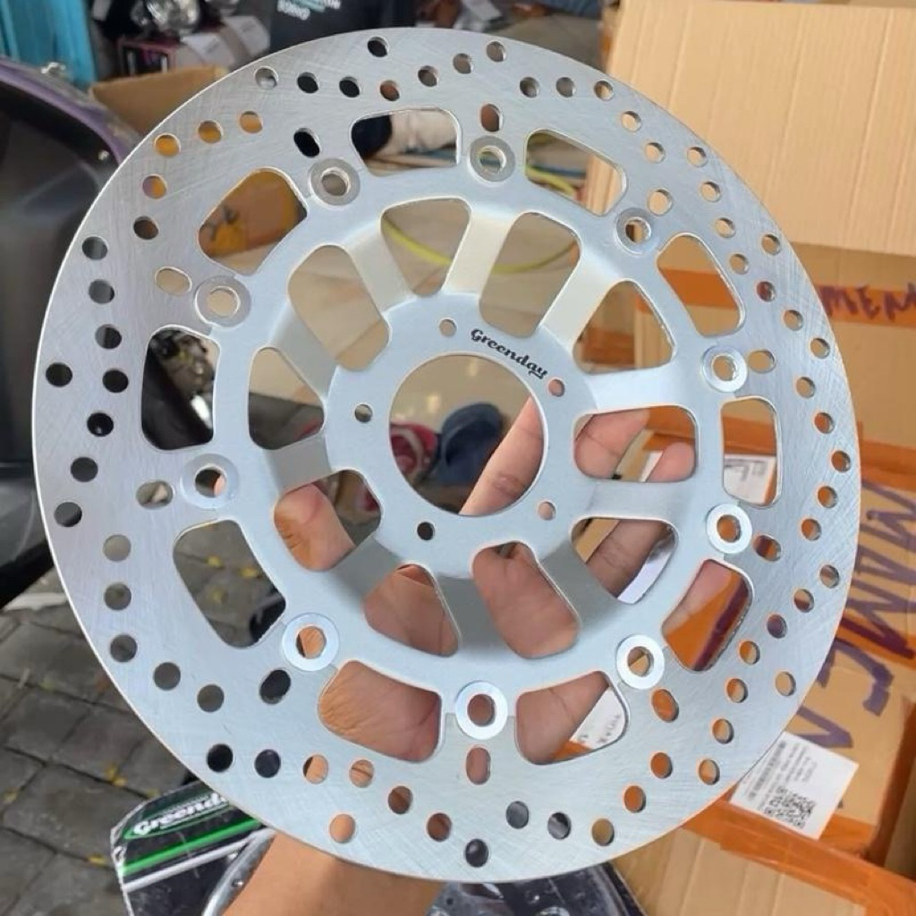 DISC PIRINGAN DUCATI EVO SILVER 300MM GL MEGAPRO SUPRA BAUT 5 CEKUNG MIRIP ORIGINAL