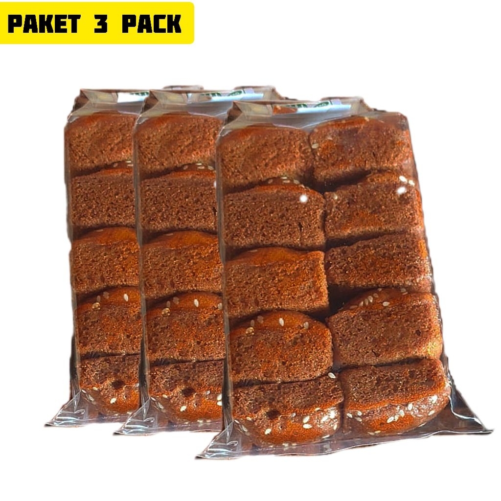 

Paket 3 Pack Bolu Gambang Wijen Original Hd Jajanan Khas Manis Isi 10 Pcs Food Roti Tradisional Kue