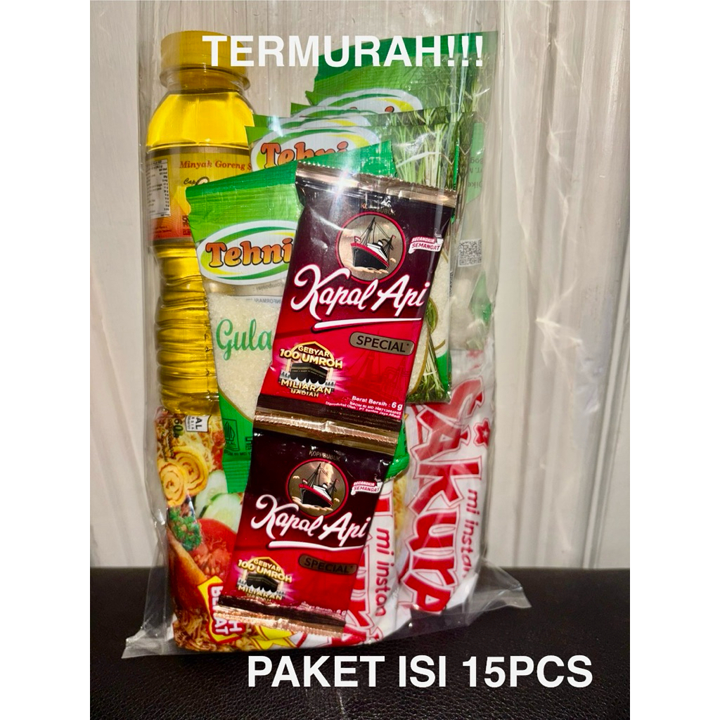 

TEMURAH PAKET SEMBAKO ISI 15pcs