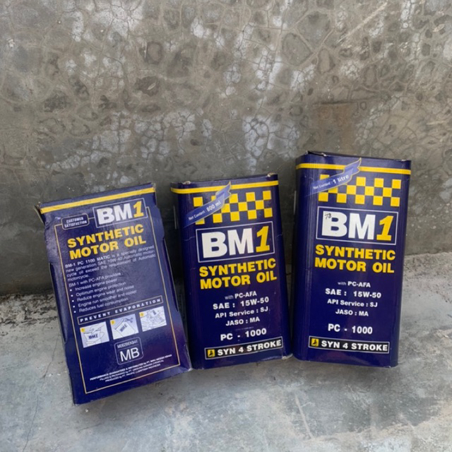 oil mesin BM1 synthetic motor oil