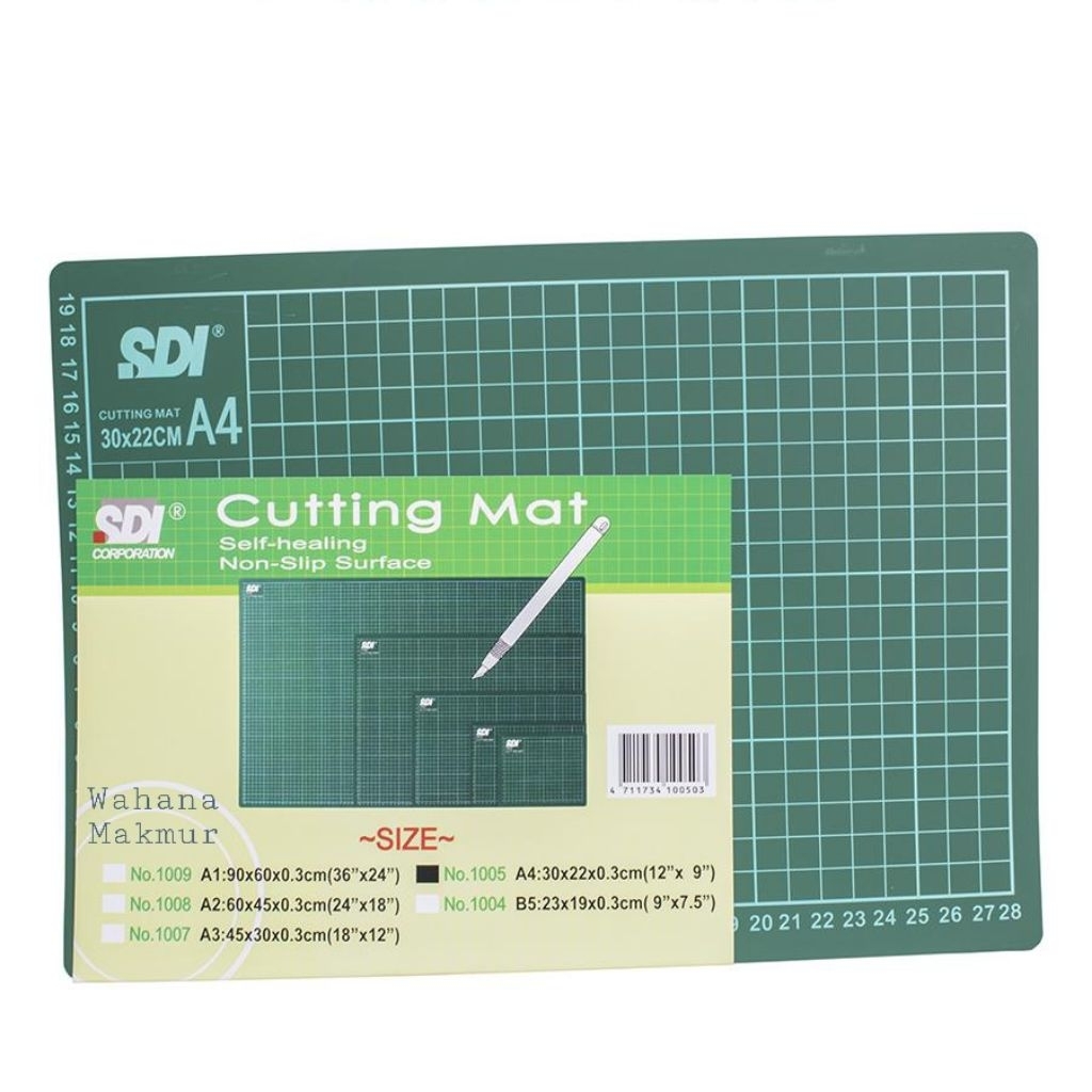 

SDI Cutting Mat Alas Potong size A4/ Cutting Mat SDI A4 Anti Slip
