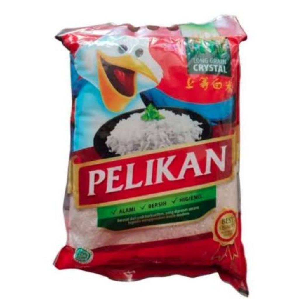 

Beras premium beras pelikan kemasan 5kg
