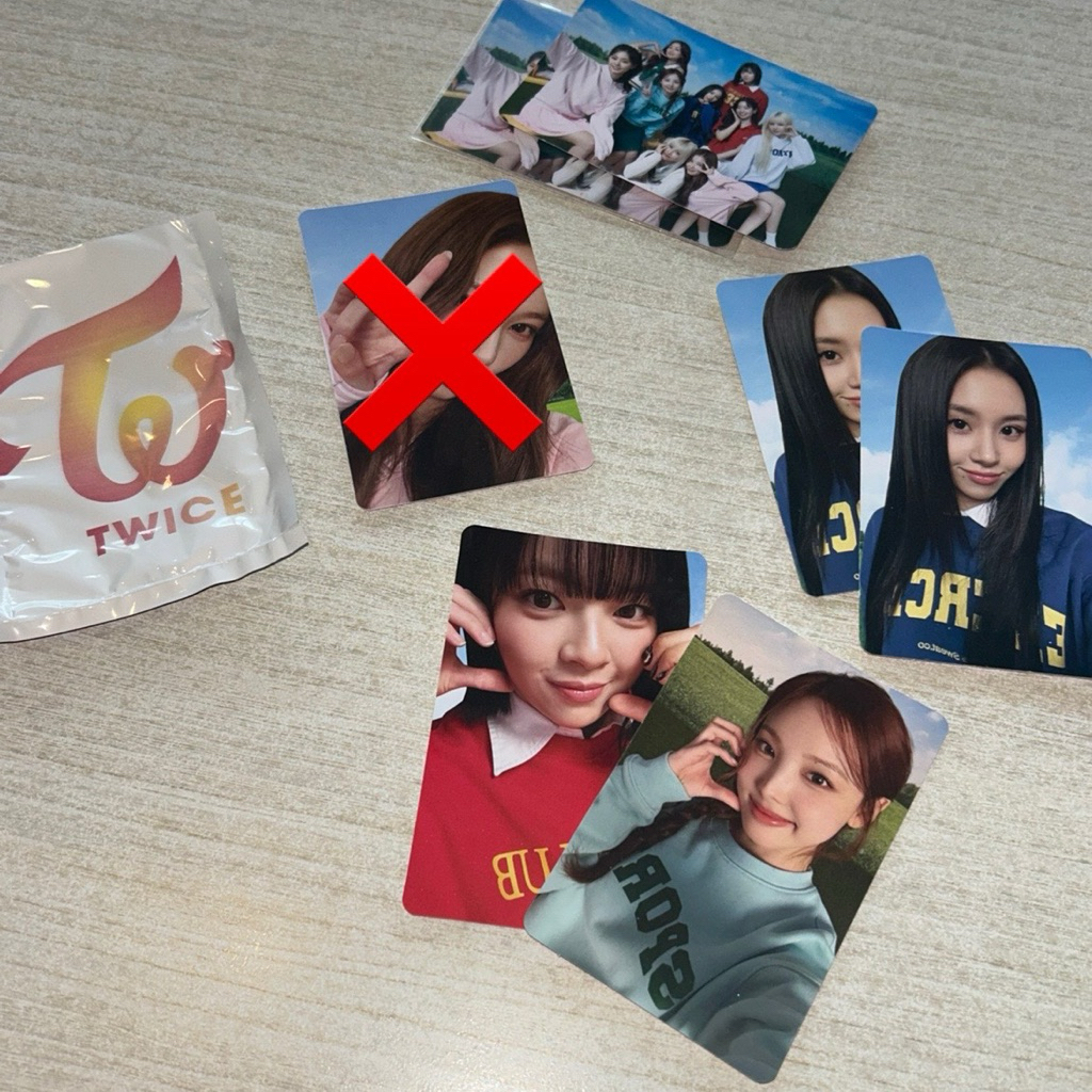 pc photocard twice richeese nayeon jeongyeon chaeyoung grup